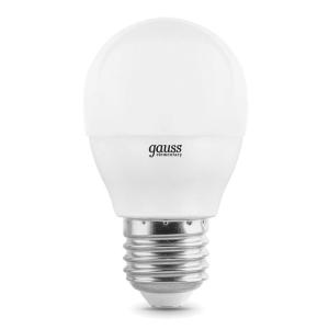 Лампа LED GAUSS Elementary 6W/Е27/4100K шар LD53226